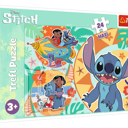 Puzzle Happy Day Lilo and Stitch 24 maxi darab Trefl