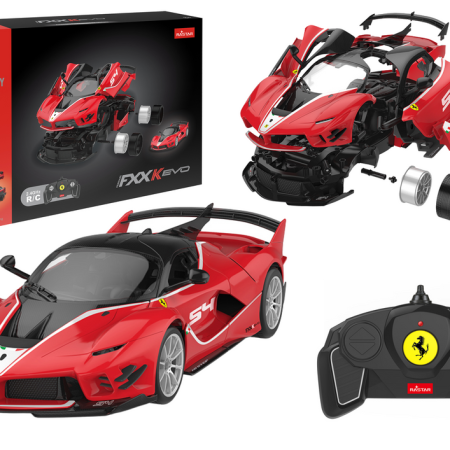 Ferrari FXXK EVO távirányító készlet 1:18 Rastar 88 részes piros