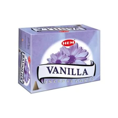 HEM Vanilla Füstölő Kúp kúpfüstölő – Vanília