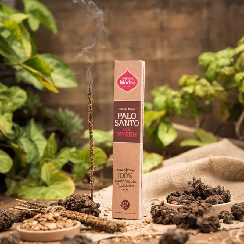 Sagrada Madre - Palo Santo with Myrrh - Palo Santo és Mirha Füstölőpálca