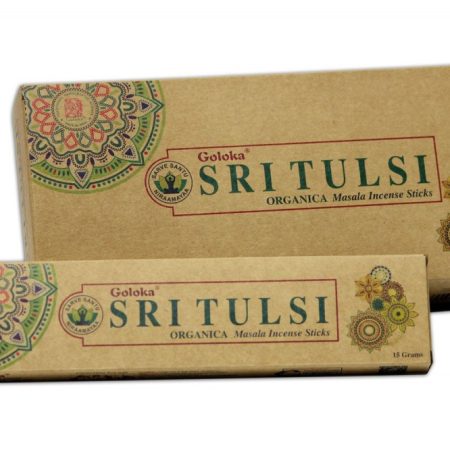Goloka Sri Tulsi - Szent Bazsalikom - Organikus sorozat Masala Füstölő