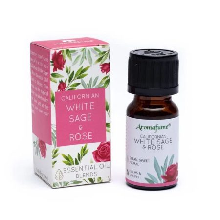 Aromafume - White Sage & Rose - Fehér Zsálya és Rózsa Esszenciális olajkeverék