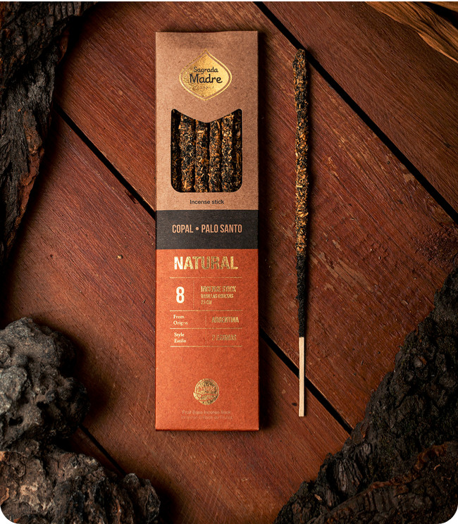 Sagrada Madre - Natural Doble Copal Palo Santo Füstölőpálca