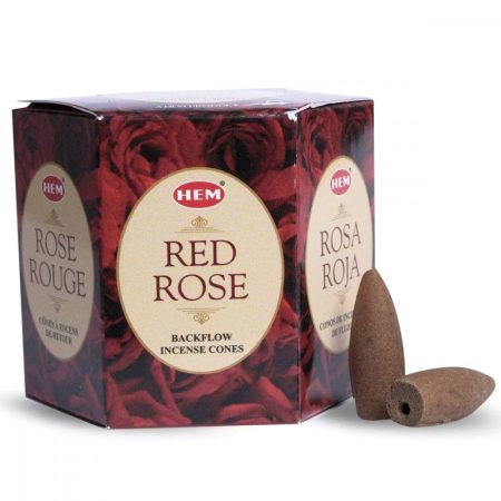 Hem Backflow - Red Rose - Vörös Rózsa Kúpfüstölő (folyékony füst)