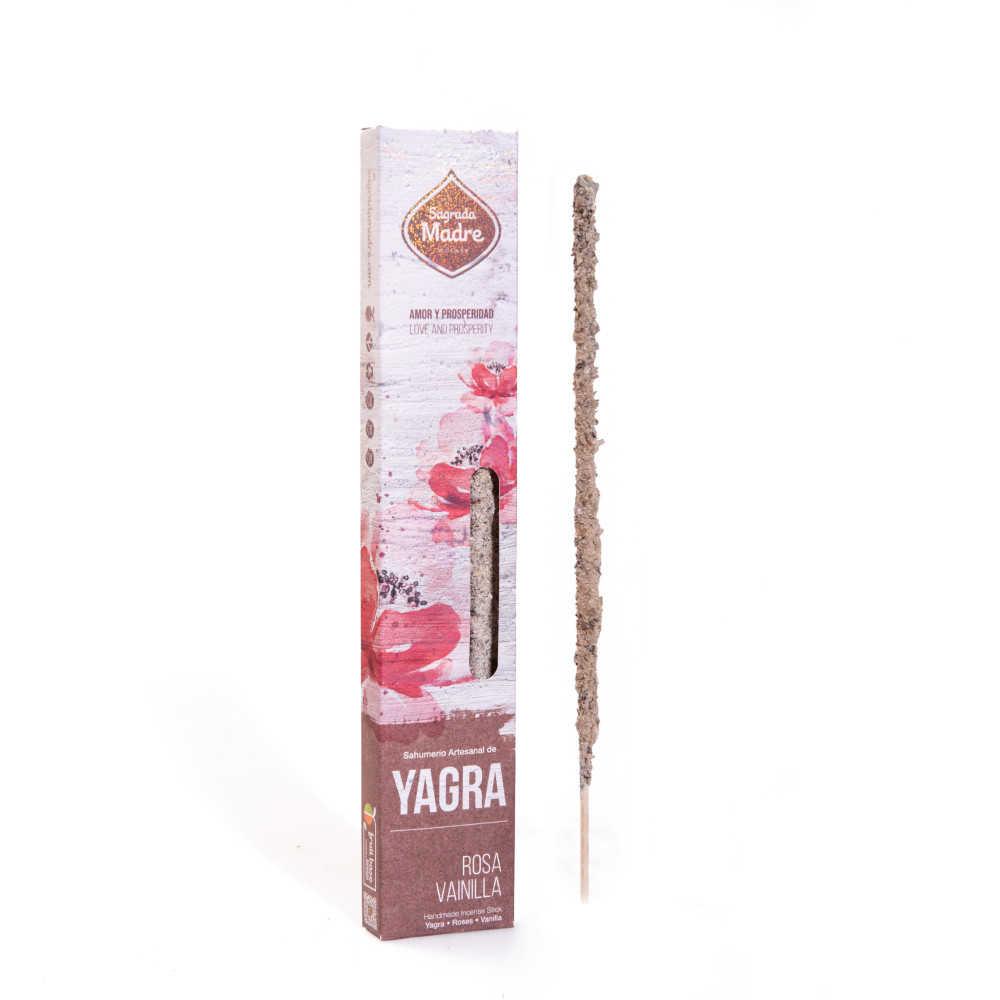 Sagrada Madre - Yagra Vanília és Rózsa füstölőpálca