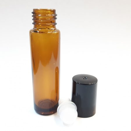 Roll On - 5 ml műanyag golyós borostyán üveg