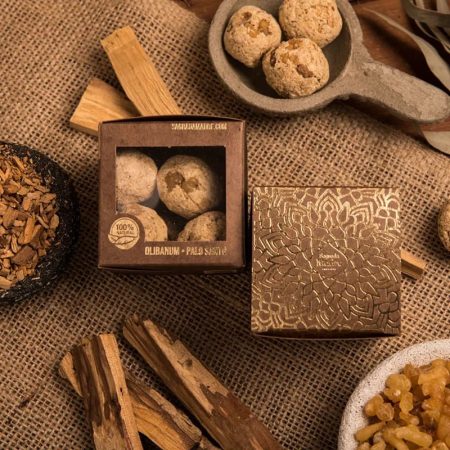 Sagrada Madre - Olibanum - Palo Santo - Tömjén és Palo Santo Gyógynövény Golyó