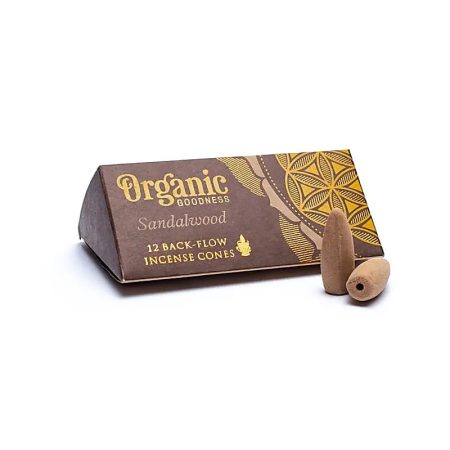 Organic Sandalwood - Szantálfa Back Flow Kúpfüstölők (folyékony füst)