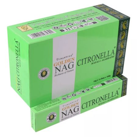 Golden Nag Citronella Masala Füstölő