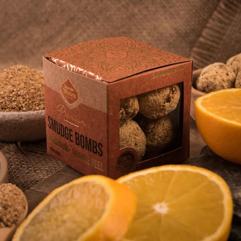 Sagrada Madre - Olibanum - Orange Peel - Tömjén és Narancshéj Gyógynövény Golyó