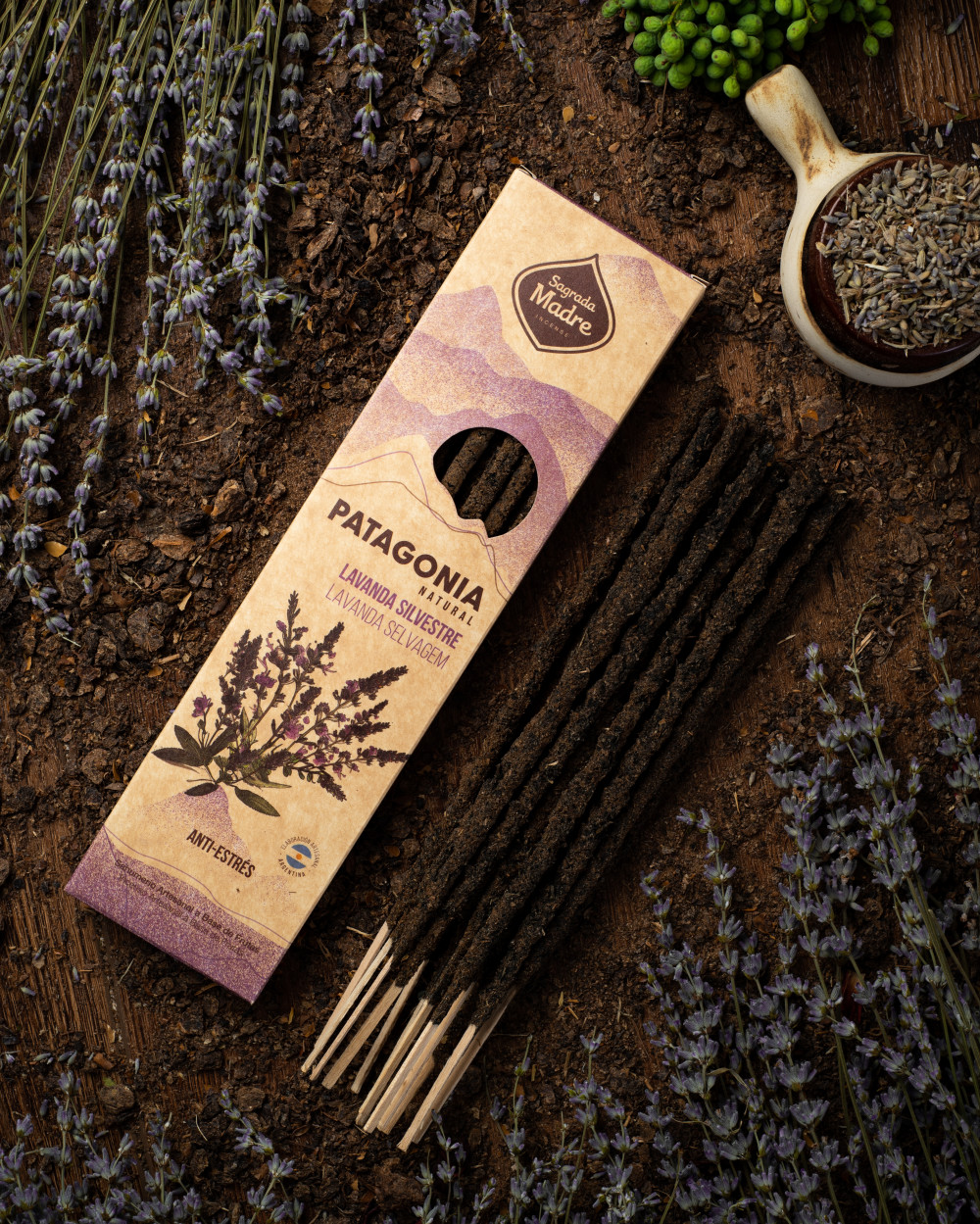 Sagrada Madre - Patagonia sorozat - Lavanda Silvestre - Vad Levendula Füstölő