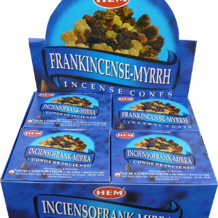 HEM Frankincense & Myrrh Füstölő kúp kúpfüstölő – Tömjén és Mirha Illatú
