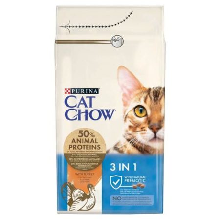 CAT CHOW 3-in-1 Pulykában gazdag száraz macskaeledel 15 kg