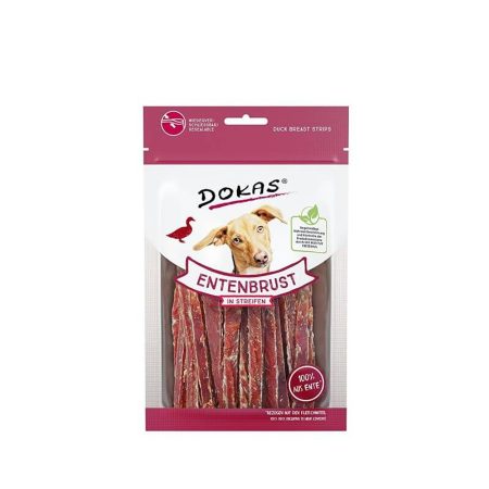 Dokas szárított kacsamell csíkokban jutalomfalat kutyáknak 70g
