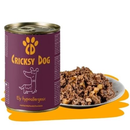 Ely Hipoallergén marhás nedves kutyaeledel – 410 g - 12-es pack