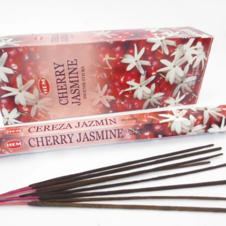HEM Cherry Jasmine indiai füstölő – Cseresznye Jázmin illatú (20 szál)