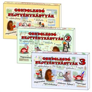 Gondolkodó - Rejtvénykártyák TRIPLA csomag