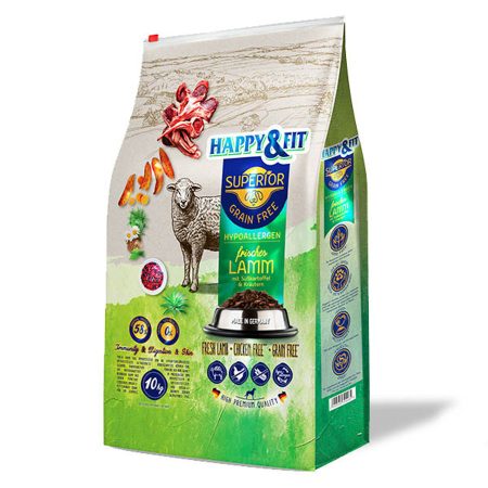 Happy&Fit Superior Grain Free Hipoallergén (bárány
