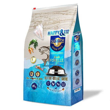 Happy&Fit Superior Grain Free Hipoallergén (pisztráng