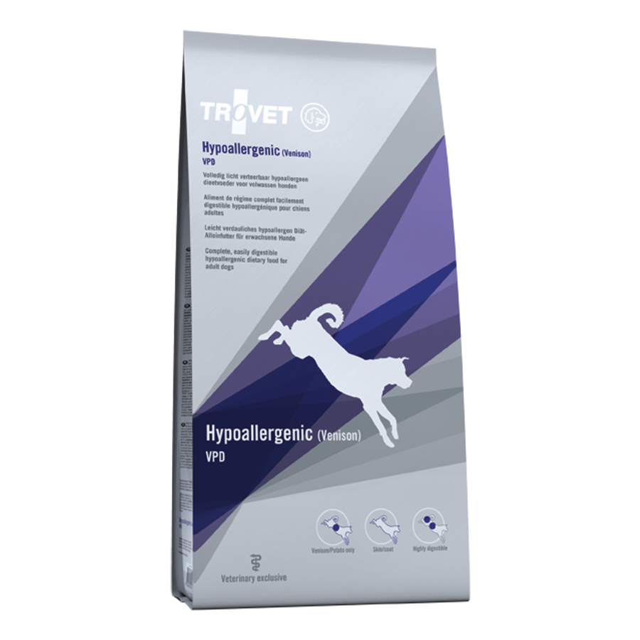 Trovet Hypoallergenic Venison&Potato Diet/VPD száraztáp kutyáknak 2x10 kg