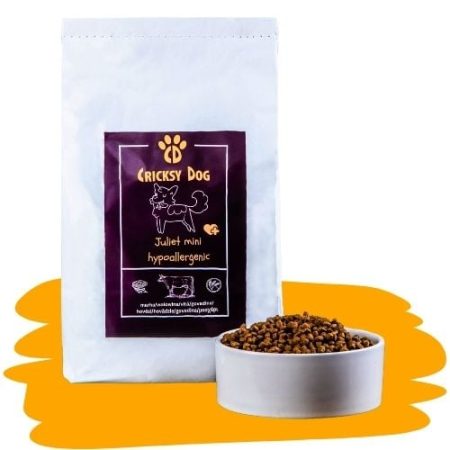Juliet Hipoallergén marhás száraz kutyatáp - "extra kisszemű" - 2 x 3 kg (=6 kg)