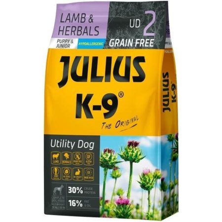 Julius-K9 GF Hypoallergenic Utility Dog Puppy & Junior Lamb & Herbals 2x10kg