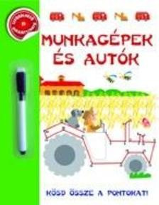 Munkagépek és autók - újra rajzolhatós foglalkoztató (filctoll nélkül)