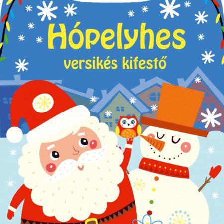 Hópelyhes versikés kifestő