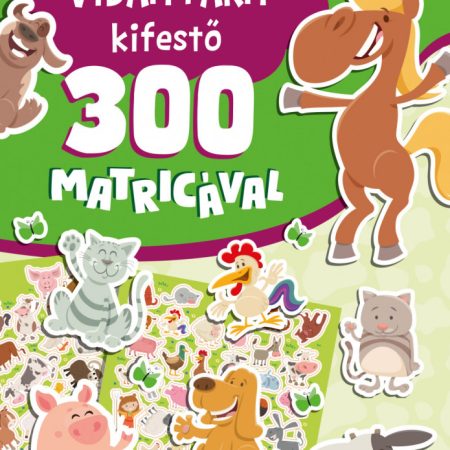 Vidám farm kifestő 300 matricával