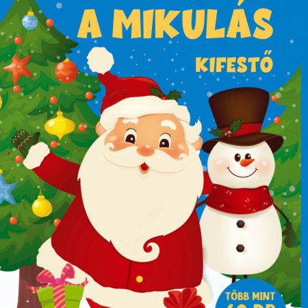 Mindjárt itt a mikulás kifestő több mint 60 matricával