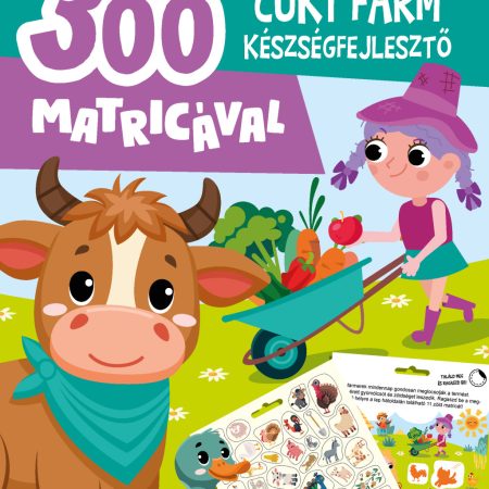Cuki farm készségfejlesztő - 300 matricával