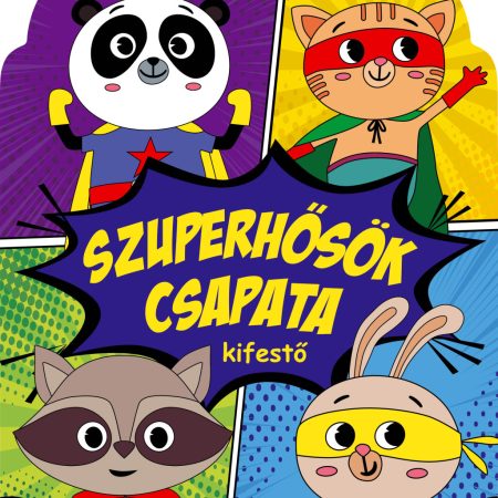 Szuperhősök csapata kifestő