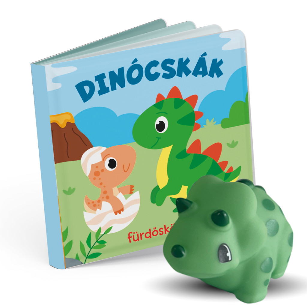 Dinócskák - fürdőskönyv játékkal