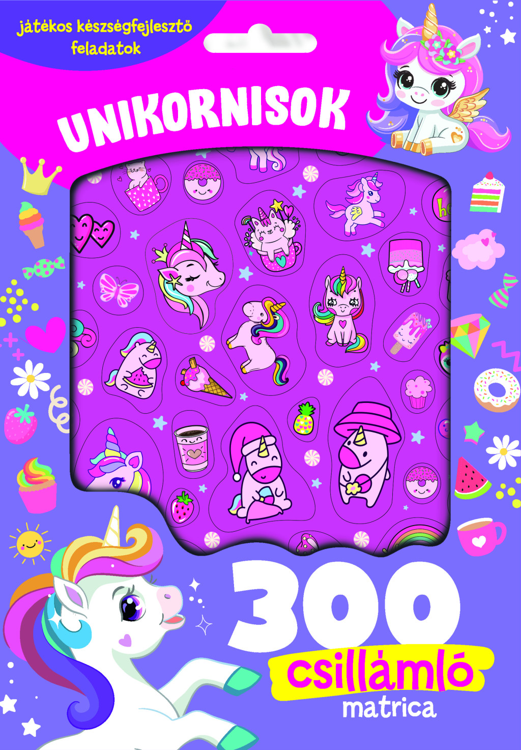 Unikornisok - 300 csillámló matricával
