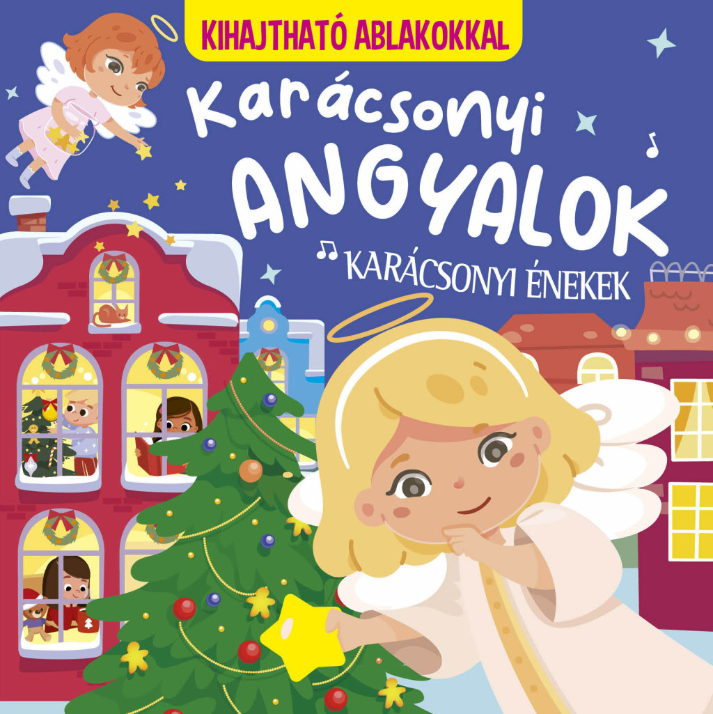 Karácsonyi angyalok - karácsonyi énekek (kihajtható ablakokkal)