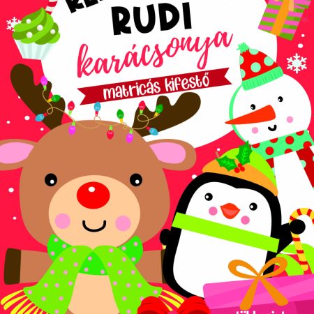 Rénszarvas Rudi karácsonya - matricás kifestő