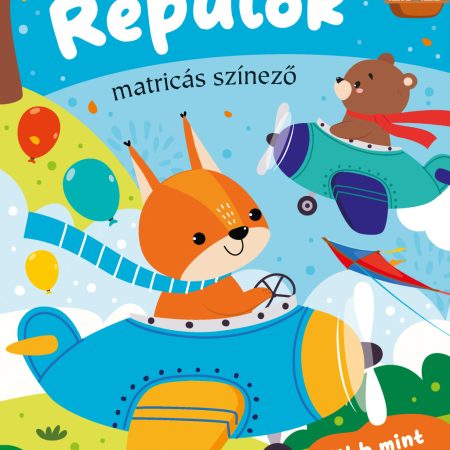 Repülők - matricás színező