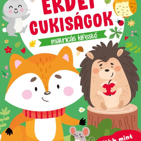 Erdei cukiságok matricás kifestő