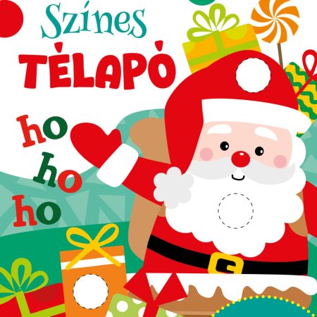 Színes Télapó 140 db matricával