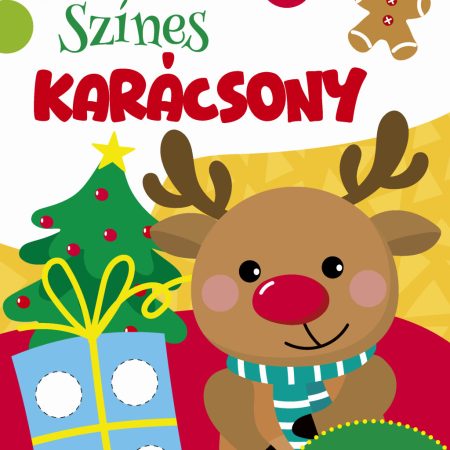 Színes karácsony 140 db matricával