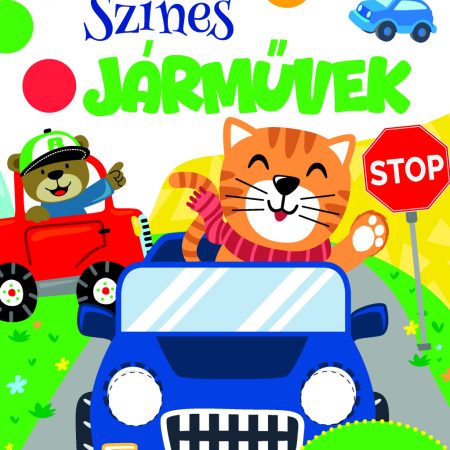 Színes járművek 140 db matricával