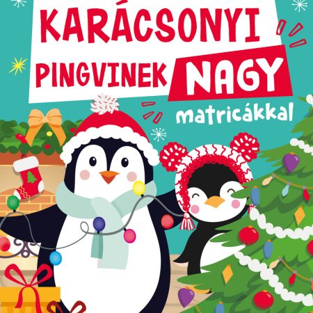 Karácsonyi pingvinek nagy matricával 3+
