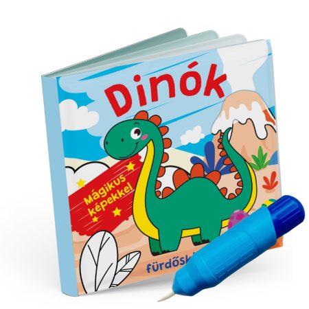 Dinók fürdőskönyv - színváltós
