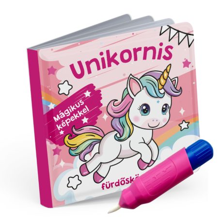 Unikornis fürdőskönyv - színváltós