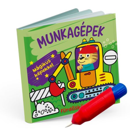 Munkagépek fürdőskönyv - színváltós