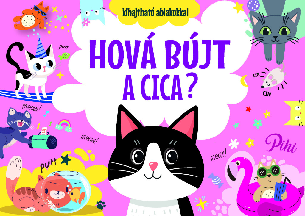 Hová bújt a cica? - Kihajtható ablakokkal