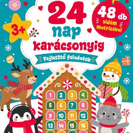 24 nap karácsonyig Fejlesztő feladatok 48 db vidám matricával +3