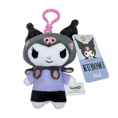 Kuromi kulcstartós plüssfigura 13 cm-es