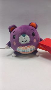 Fisher-Price: Puha állatbarát plüss 10 cm-es - lila maci