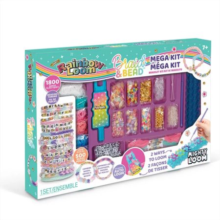Rainbow Loom: Auto Loom gumikarkötő készítő mega szett gyöngyökkel